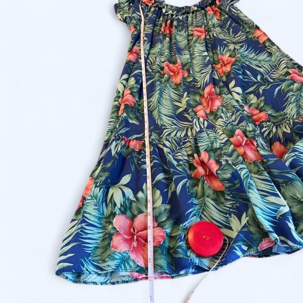 Vintage 70s/80s Hilo Hattie Tropical Off-the-Shoulder Dress